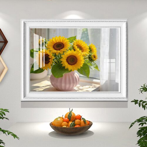 清新治愈花卉装饰画餐厅过道挂画