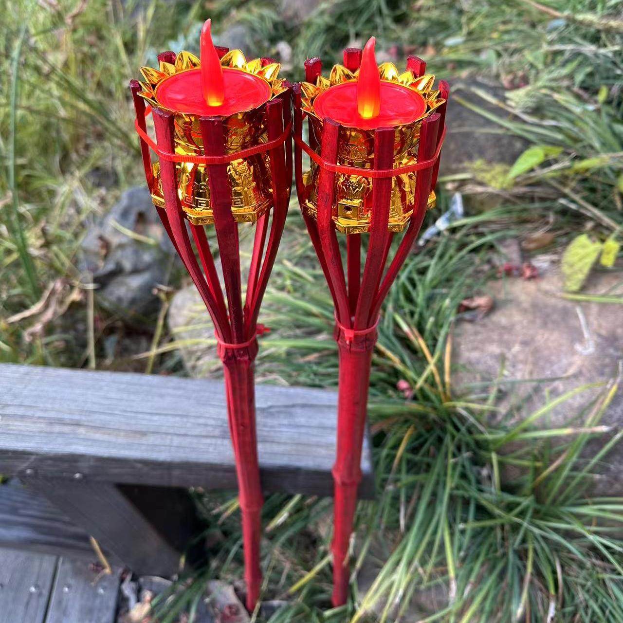 结婚迎亲婚庆电子火把新房过火火把大红竹火炬竹灯无烟仿真火把,节庆用品/礼品,婚房装扮用品,淘宝优惠券,粉丝福利购,淘宝优惠卷