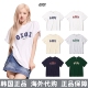 韩国5252oioi潮牌圆领短袖 朴彩英ROSE同款 OIOI宽松男女情侣T恤ins