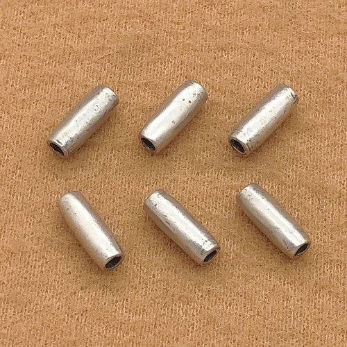 初心s925纯银磨砂面直管手工diy