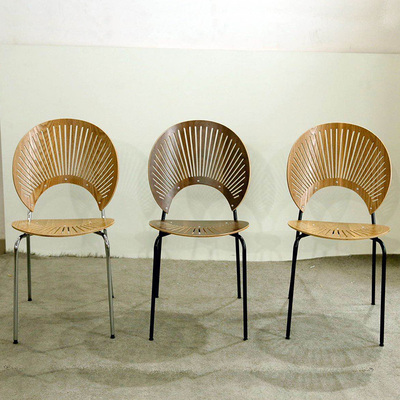 餐椅北欧曲木+金属架韩式