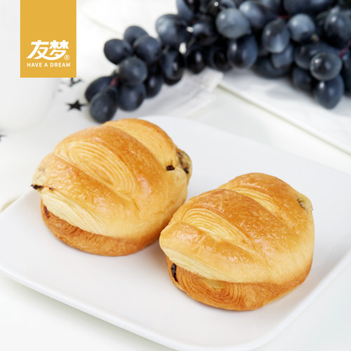 友梦葡萄干面包350g整箱