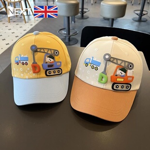 英国Next Rtrx 韩版宝宝帽子春夏男女童软檐鸭舌帽遮阳棒球帽儿童