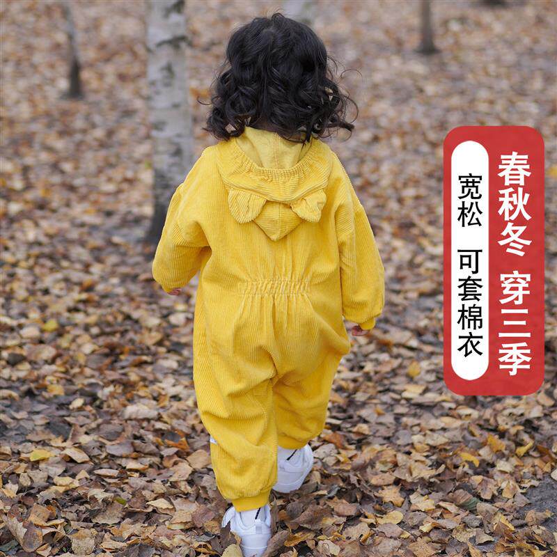 法国宝宝外出洋气全身防脏爬爬服