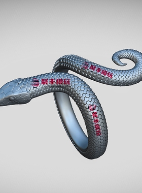蛇戒指STL文件蛇首饰STL文件戒指STL文件Snake RING STL FILE 29