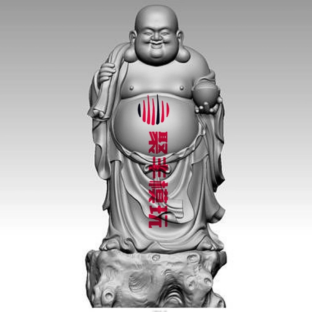 弥勒佛STL文件3D模型大肚佛三维图纸STL数据机雕刻CNC圆雕