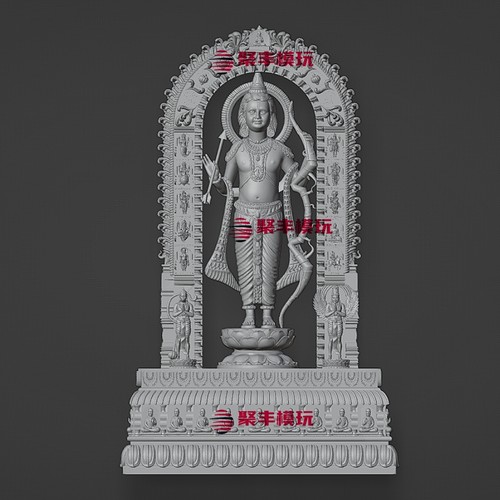 H5印度神STL文件3D模型圆雕印度人物三维图纸STL数据3D打印雕刻