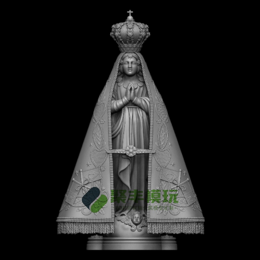 圆雕西方人物STL文件3D模型天使圣人三维立体STL图纸聚丰模玩