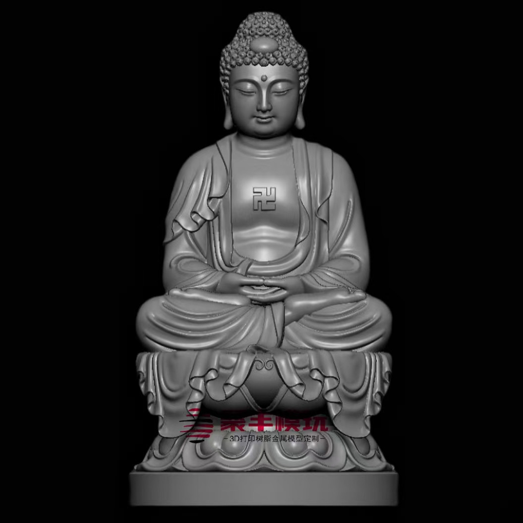 如来佛祖STL文件3D模型如来三维图纸STL数据机雕刻CNC