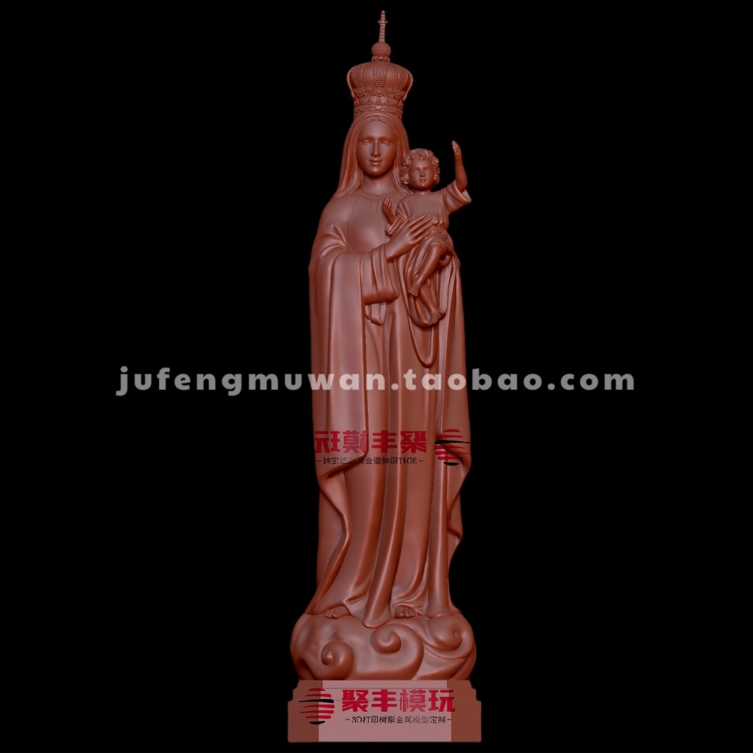 西方人物STL文件3D模型人物三维图纸STL数据圆雕打印CNC聚丰模玩