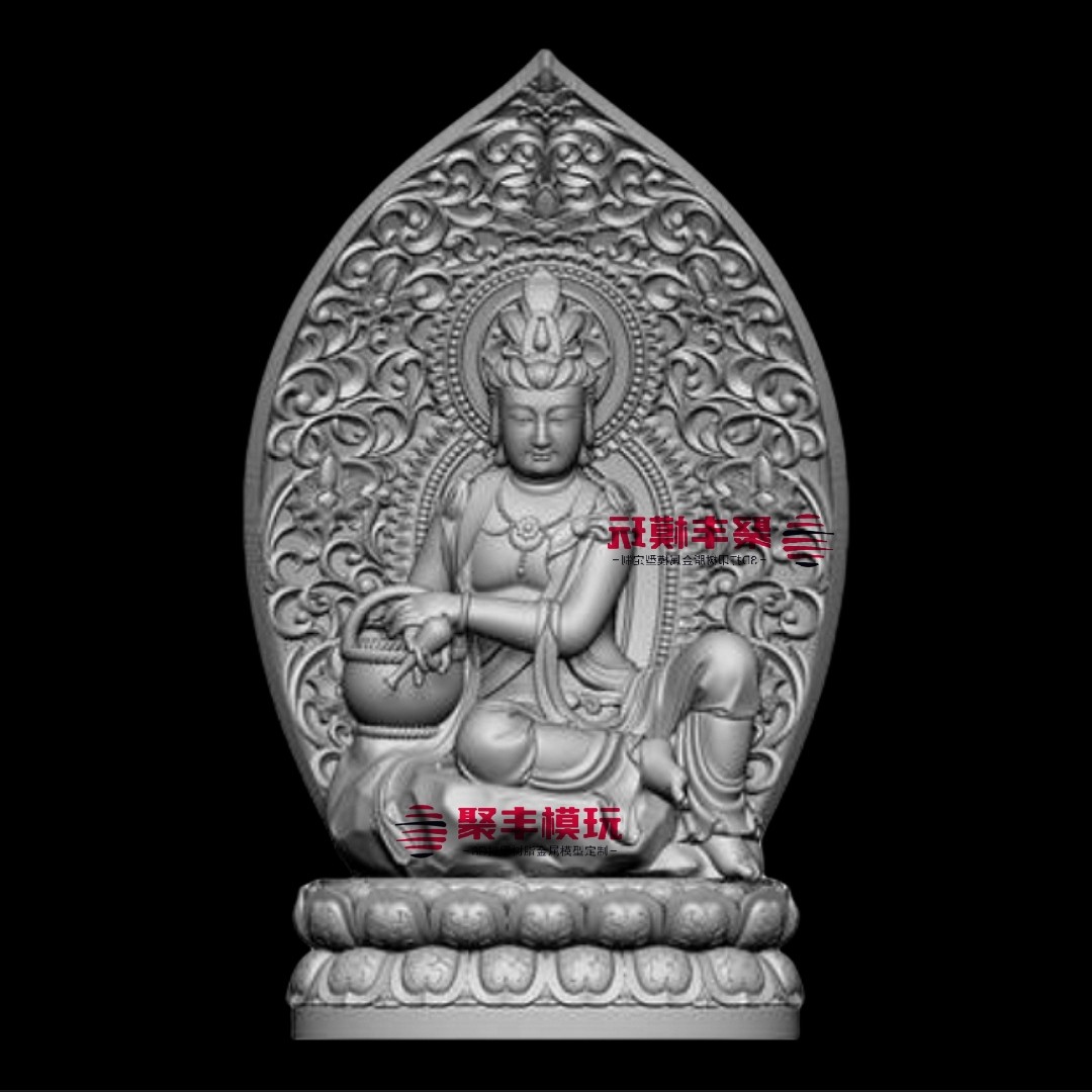 观音STL文件3D模型神佛菩萨三维立体图纸STL数据机雕刻