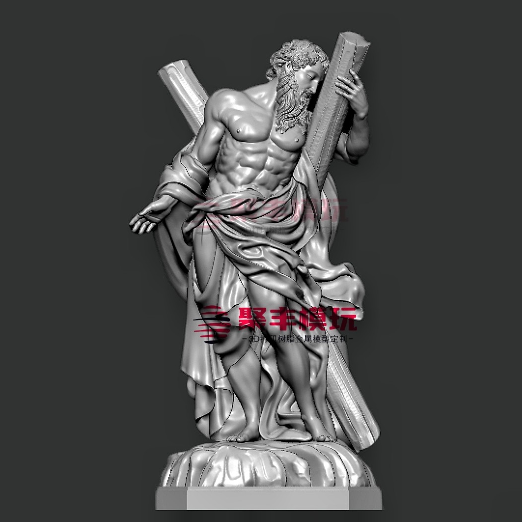 西方人物STL文件3D模型安德鲁三维图纸STL数据机雕刻打印圆雕CNC