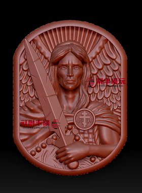 吊坠西方人物STL文件3D模型首饰三维图纸STL数据雕刻3D打印3DSTL