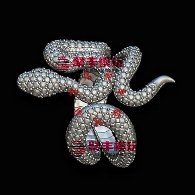 蛇戒指3D模型STL文件3D打印图纸Snake Ring STL FILE 3D PRINT M9