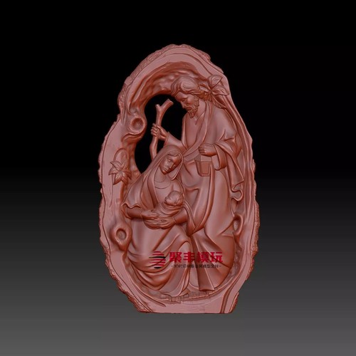 浮雕西方人物STL文件3D模型欧式首饰三维图纸STL数据机雕刻打印
