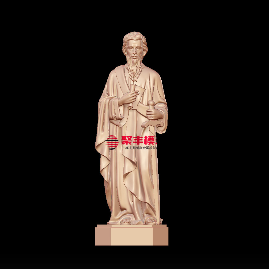 西方人物STL文件3D模型门徒三维图纸STL数据机雕刻打印CNC精修