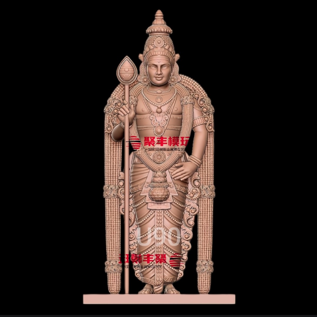 印度神STL文件3D模型战神穆鲁干三维图纸STL数据机雕刻CNC