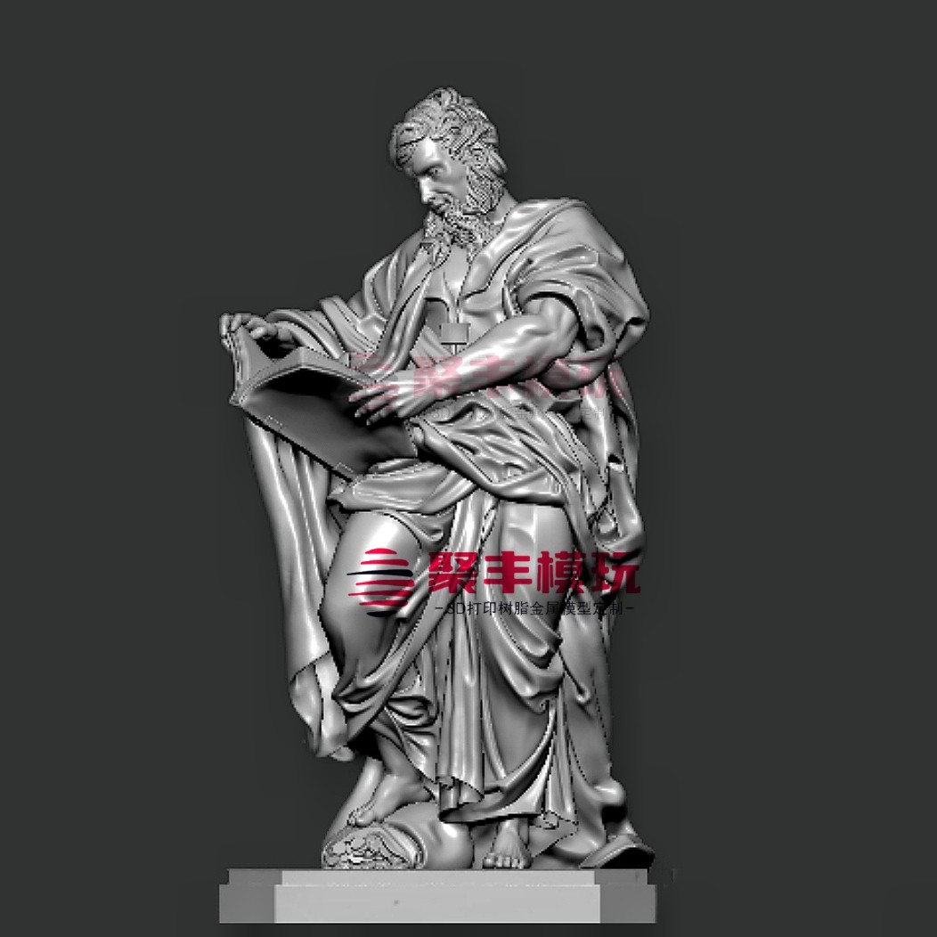 西方人物马太雕塑STL文件3D模型圣彼得圆雕三维立体图纸STL数据