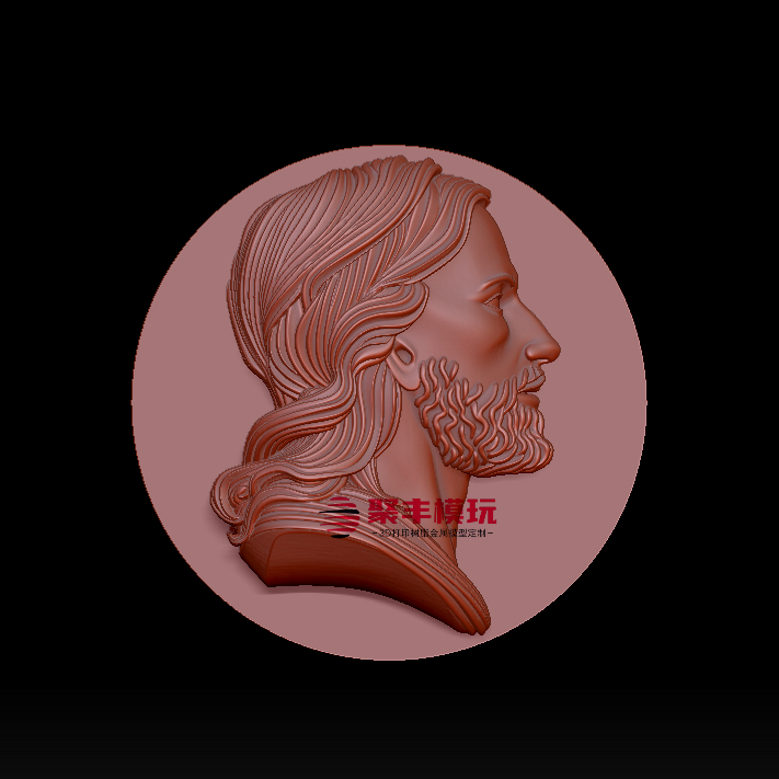 浮雕西方人物STL文件3D模型首饰三维图纸数据机雕刻CNC四轴