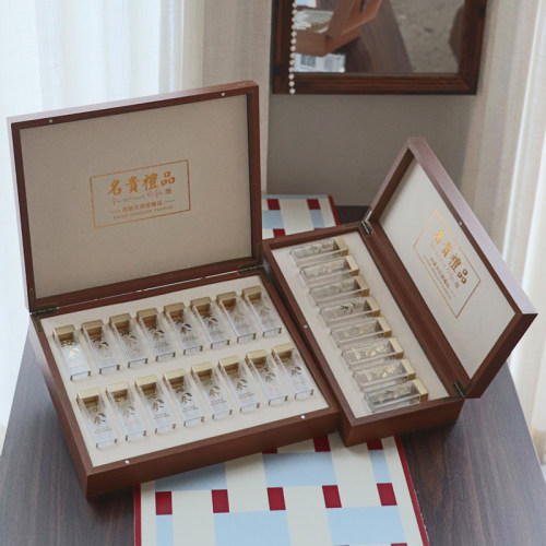 海参包装空礼盒木盒高档高端送礼泡干辽参8管16管精美透明管