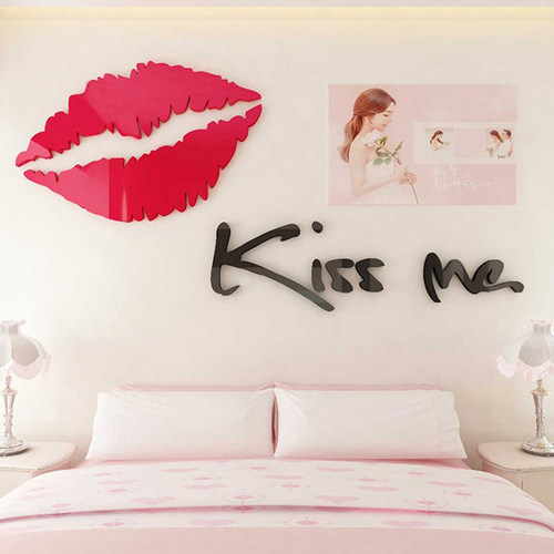 立体亚克力卧室沙发墙面装饰