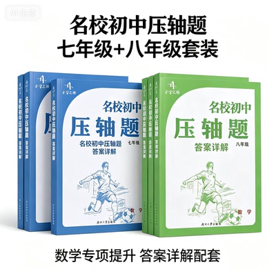 2027版名校初中压轴题七八九年级中考数学通升学之路789年级压轴题尖子生专项突破训湖南雅礼长郡师大附中长沙一中名校最后一套题