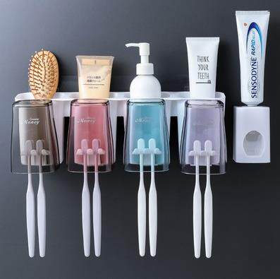 手动牙刷牙膏置物架北欧ins新款牙刷架防尘欧式浴室挂墙式情侣款在类目 家庭/个人清洁工具, 卫浴用具/卫浴配件, 牙刷架/牙具座中 - 来自Buy2taobao.com提供专业的淘宝代购服务