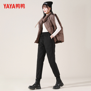 显瘦加厚保暖运动休闲外穿束脚裤 修身 子 女2025新款 鸭鸭高腰羽绒裤