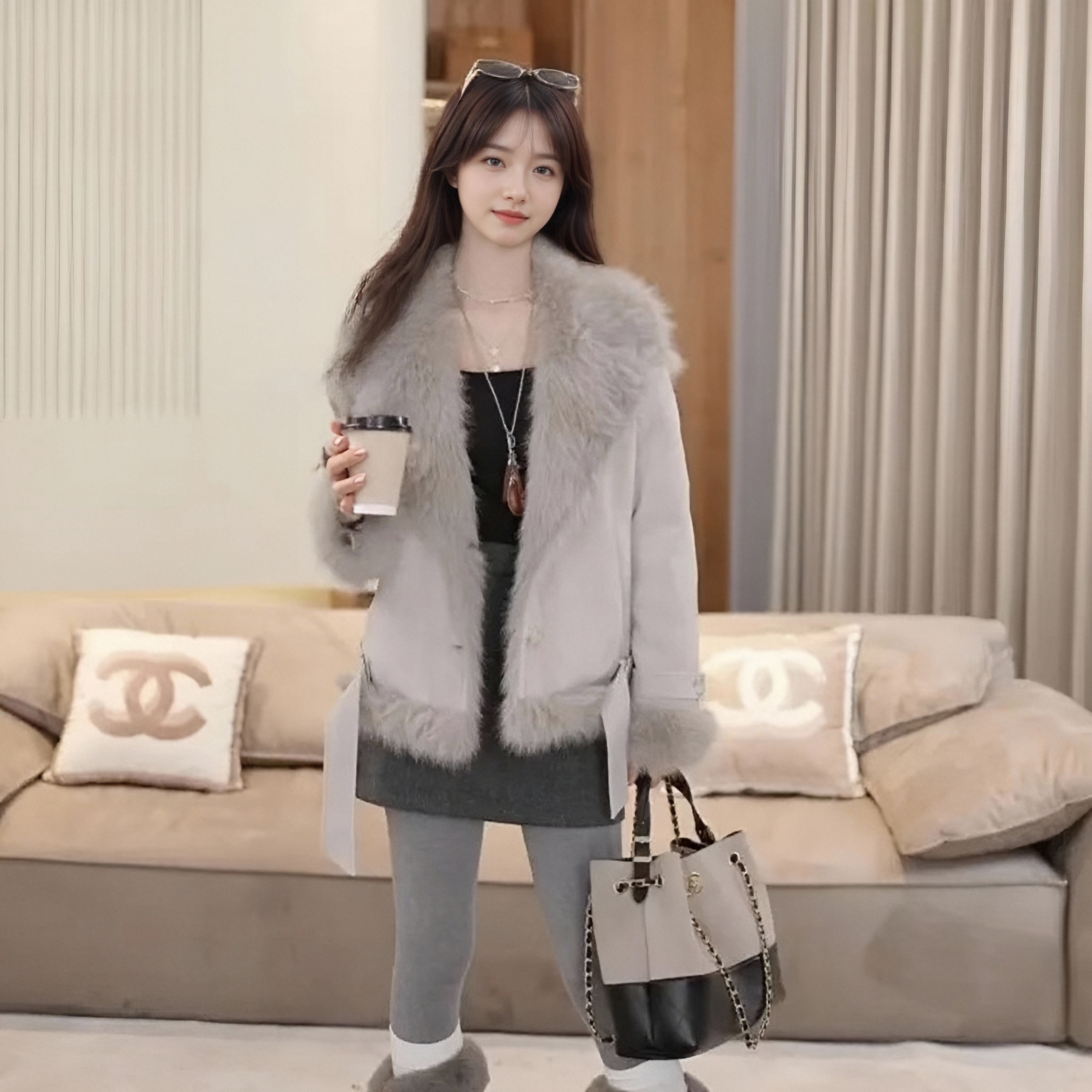 90白鸭绒羽绒服加厚时尚保暖外套