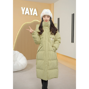 鸭鸭羽绒服女款官方旗舰店中长款2025年冬季新款韩版加厚冬装外套