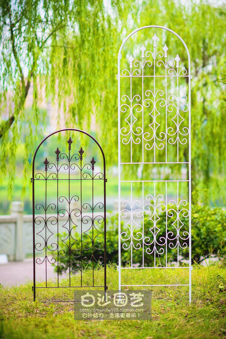 出口铁艺爬藤架屏风花架