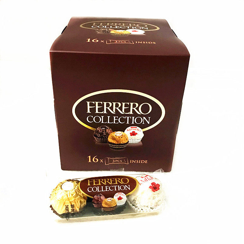 意大利进口 费/列罗臻品巧克力三色杂莎礼盒T3*16条 婚庆喜糖礼物