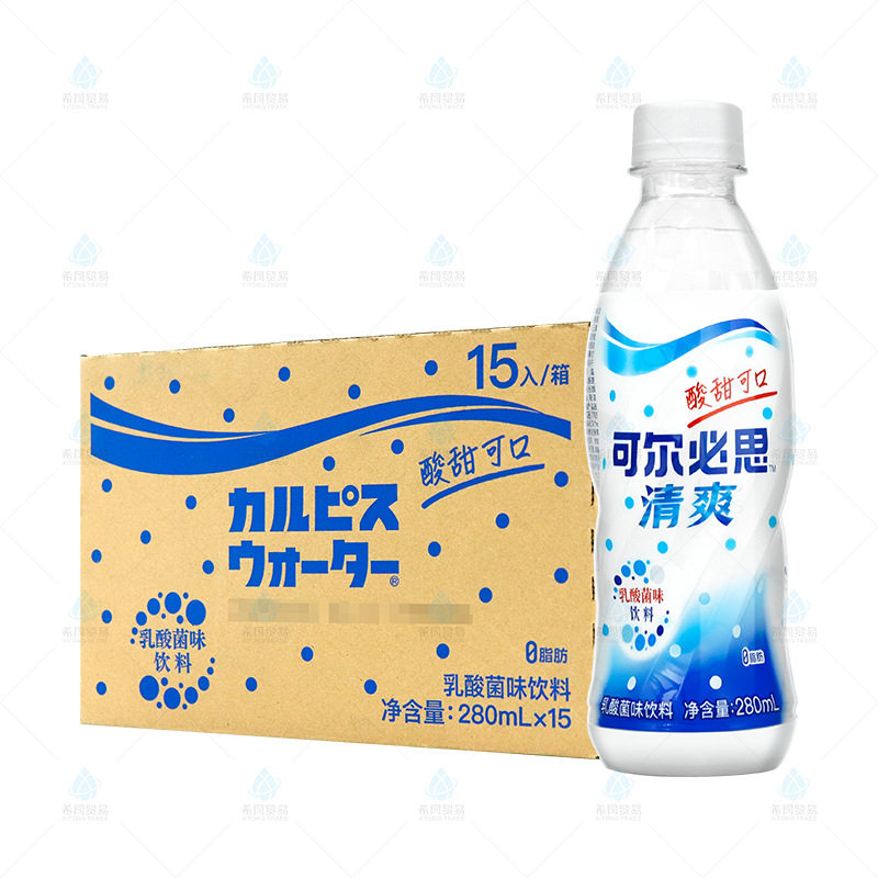 国产可尔必思乳酸菌味饮料原味280ml*15瓶装整箱