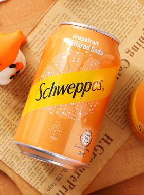 香港进口Schweppes玉泉西柚味汽水碳酸饮料忌廉苏打水易拉罐装