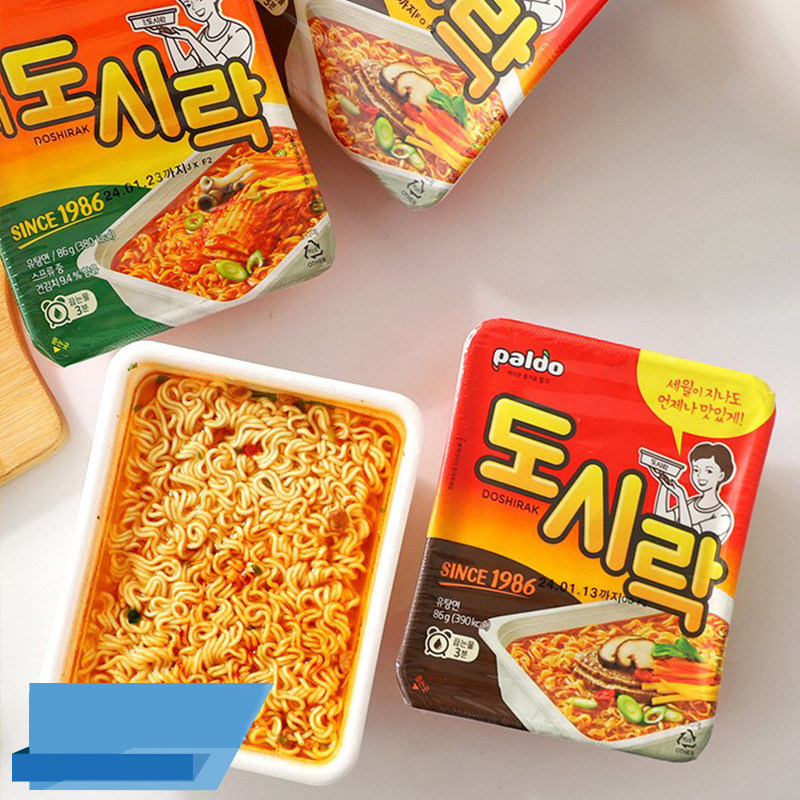 韩国进口PALDO八道泡菜味牛肉味方便面速食拉面宵夜韩剧同款零食