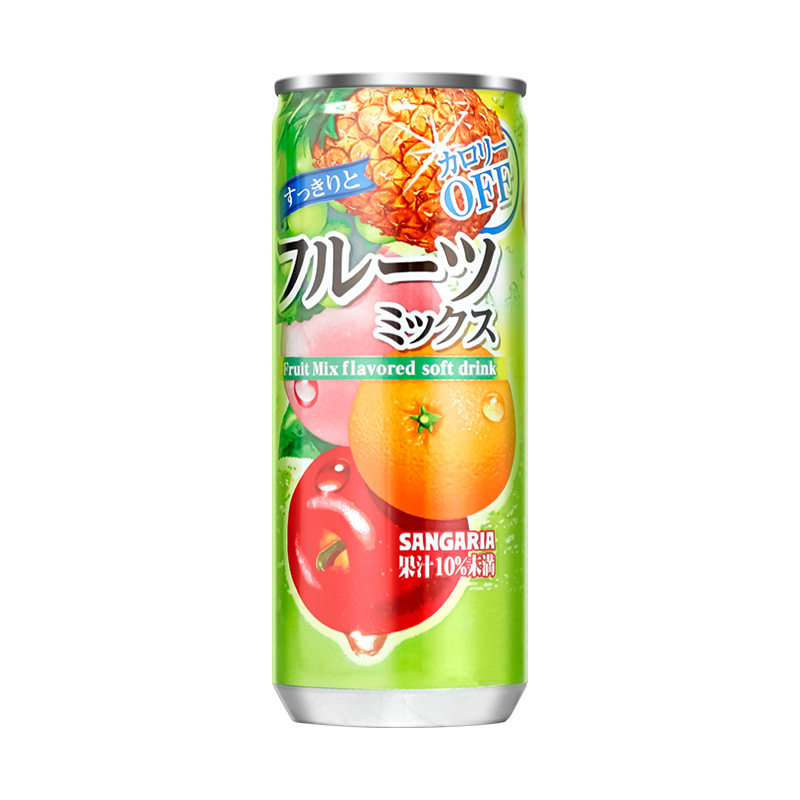 SANGARIA三佳丽混合水果味饮料240g*30罐整箱日式风味日本进口