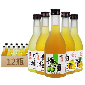 日式梅酒千贺寿低度果味梅子酒350ml*12ml女士低度青梅酒