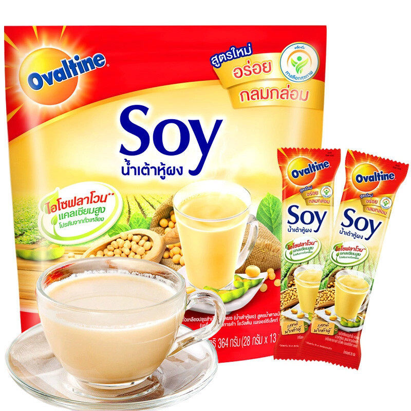 泰国进口 阿华田SOY豆浆 营养早餐速溶豆奶粉 黑芝麻味/原味 1袋