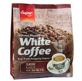 1袋 白咖啡怡保原味三合一480g12包 马来西亚super 超级牌炭烧经典