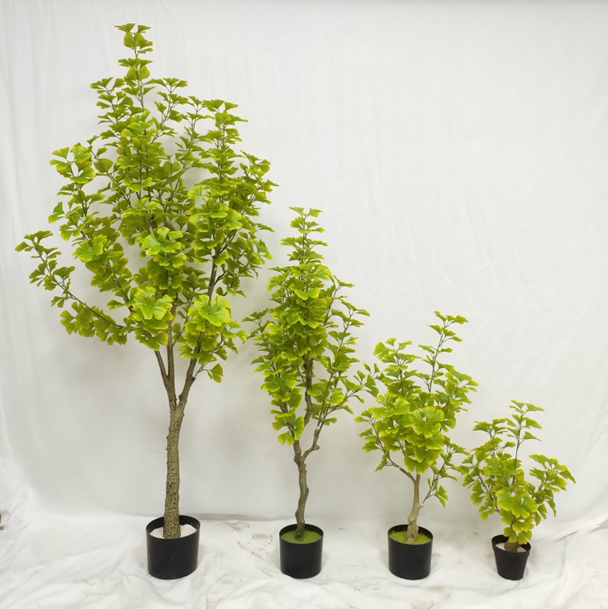 仿真绿植新款银杏树人造盆景室内办公室商场酒店落地摆放装饰园艺