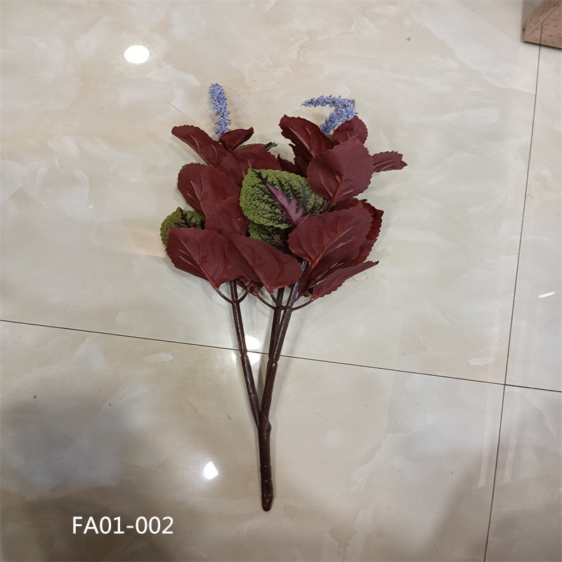 仿真紫苏薰衣草蕾丝花鸟巢蕨叶兔耳叶假植物假叶室内家居装饰摆件