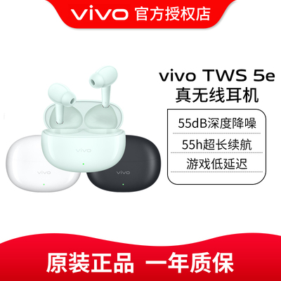 vivo TWS 5e真无线蓝牙耳机入耳式55dB降噪长续航低延迟vivotws5e
