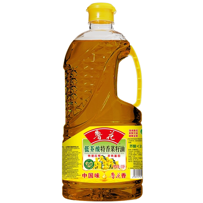 鲁花 低芥酸特香菜籽油900ml*1 物理压榨 食用油 粮油