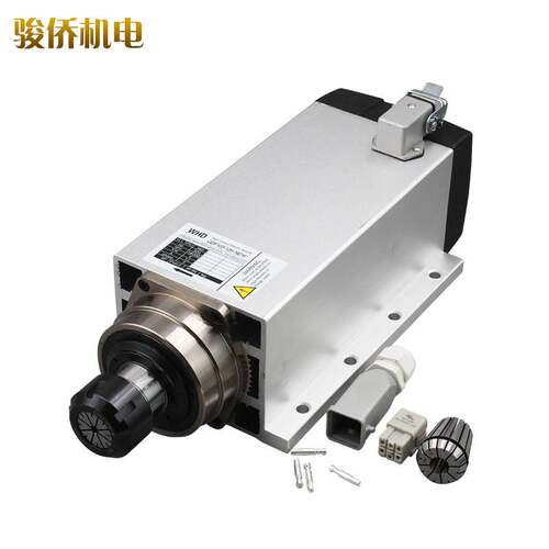 顺通主轴电机6KW雕刻机风冷电主轴 木工石材高速方形风冷电主轴