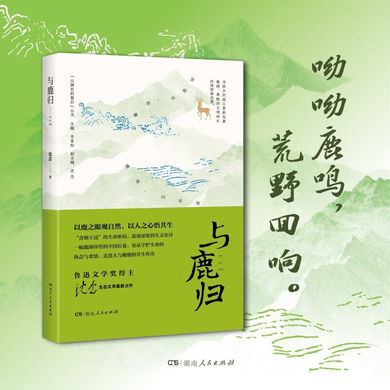 与鹿归 鲁迅文学得主沈念著 追踪濒危野生动物中国灵兽麋鹿的传奇史诗 关于人与自然生态环境保护图片