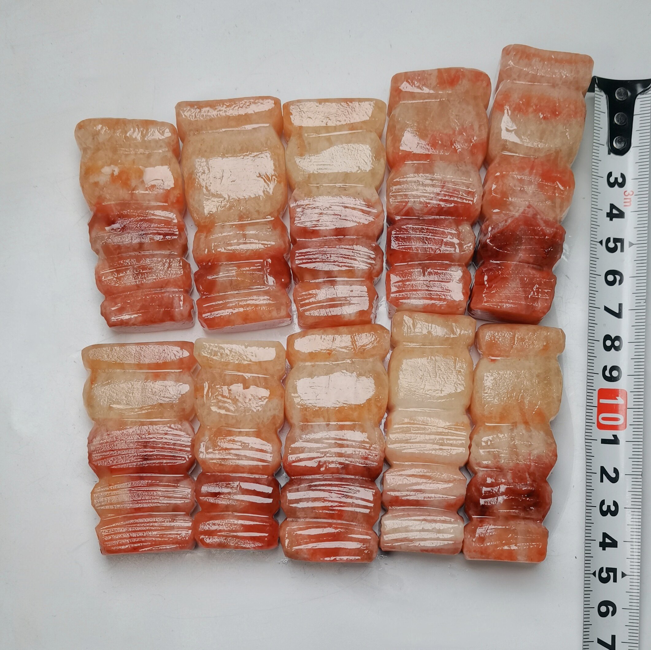 天然五花肉石手把件多款猪肉石桌面摆件装饰品奇石观赏石礼物招财