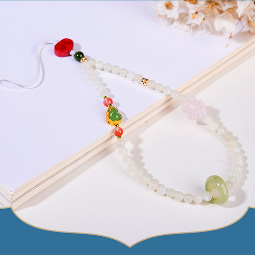 遇见你的幸运｜七轮好运手机链 T然水晶护佑法器