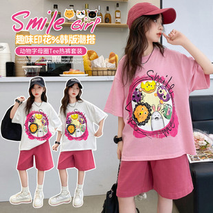 女童短袖t恤2026新款韩系风格ins风超好看上衣夏薄款韩式风潮款