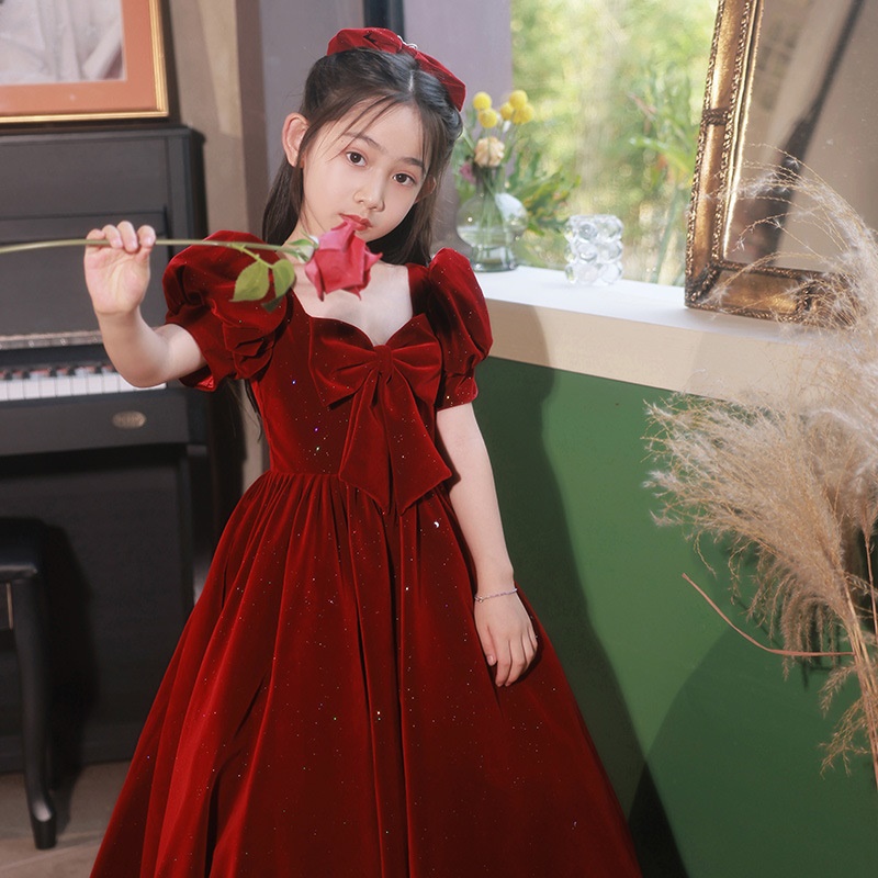女童生日宴会裙子连衣裙晚礼服轻奢小众高端十岁生日女孩公主裙