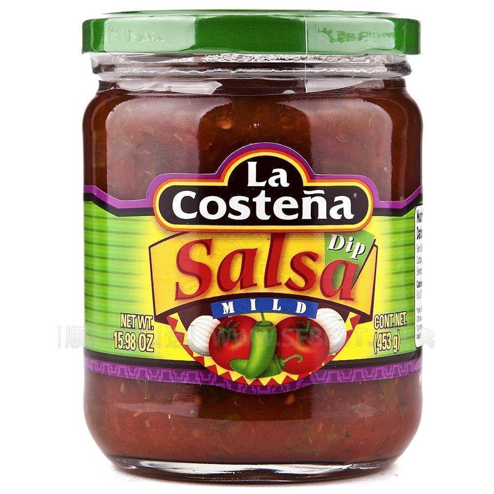 Salsa Sauce乐口泰休闲蘸酱 453g墨西哥进口微辣瓶装玉米片蘸酱